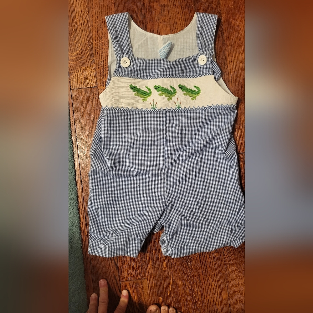 Boys seersucker sunsuit